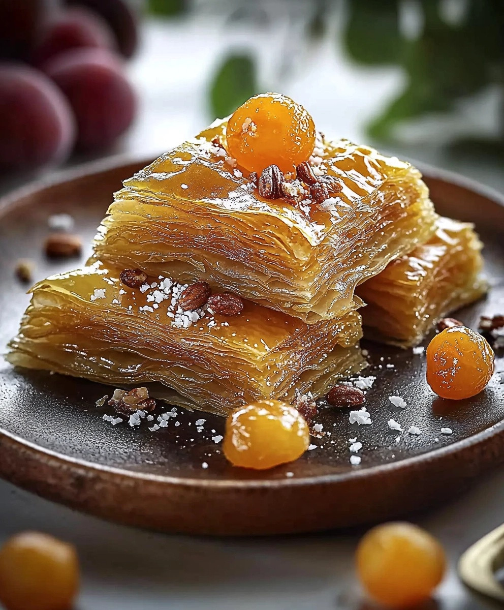Baklava aux abricots et coco