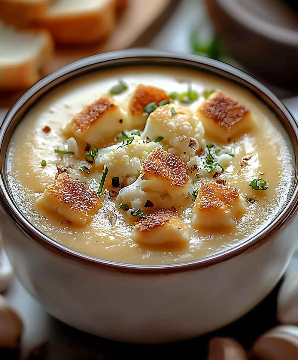 Soupe de chou-fleur rôti