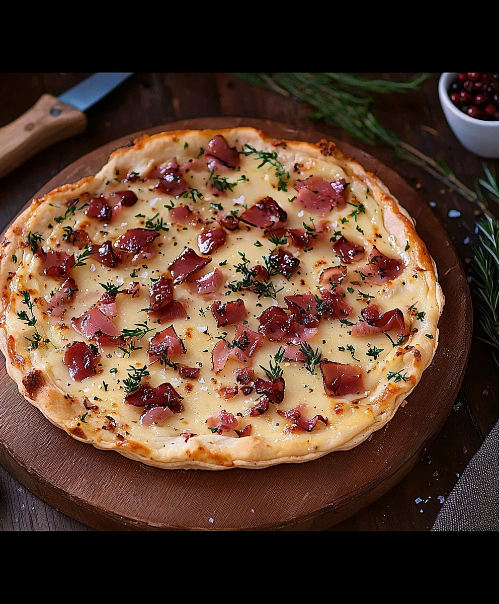 Tarte flambée légère