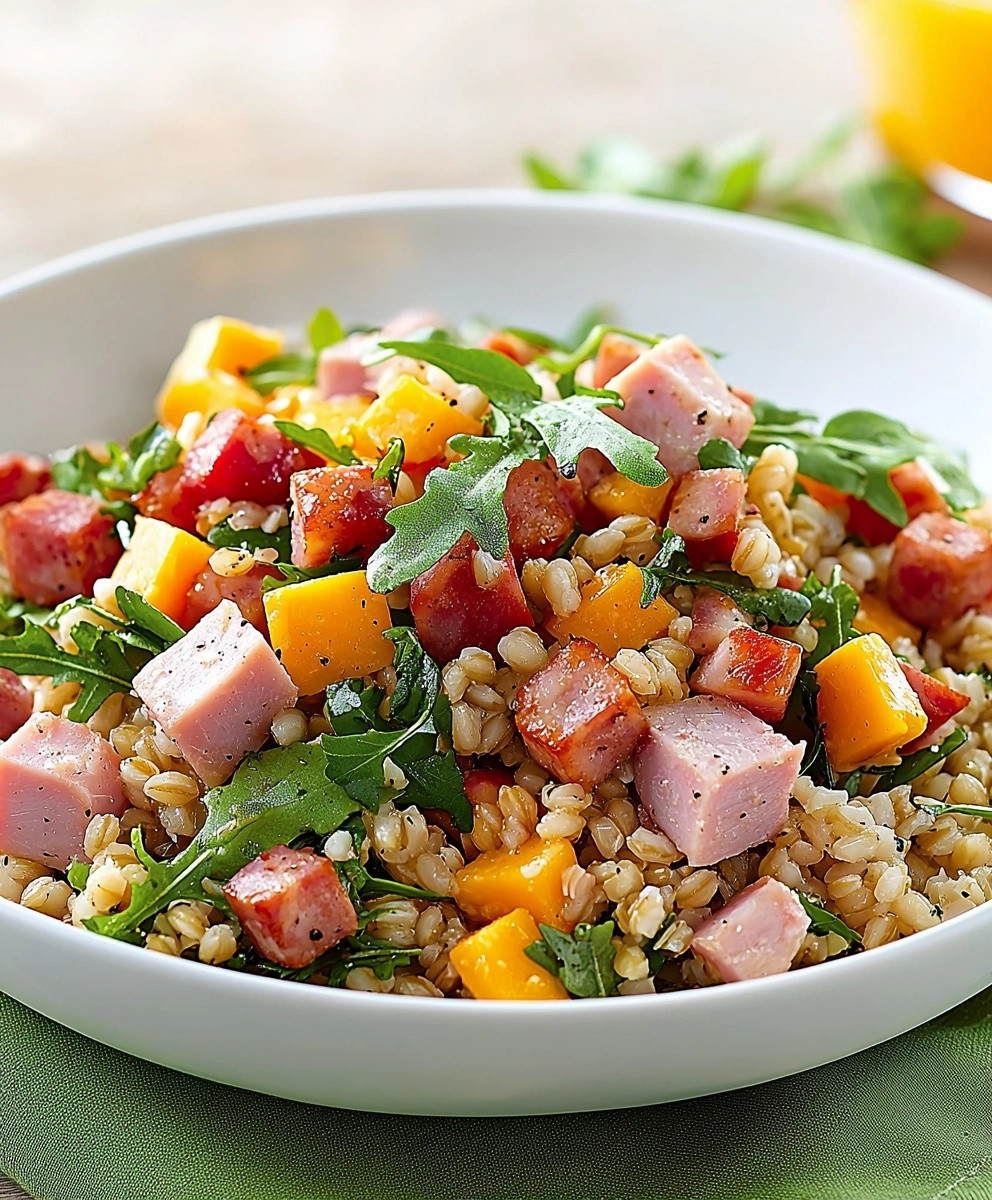 Salade d'orge au cheddar