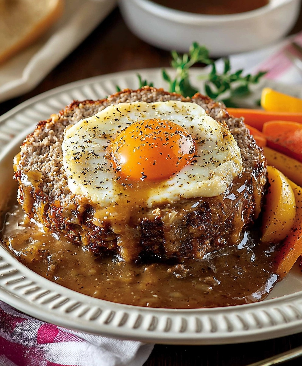 Pain de viande farci aux oeufs
