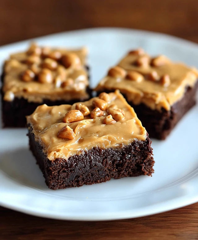 Brownies dulce de leche cacahuètes