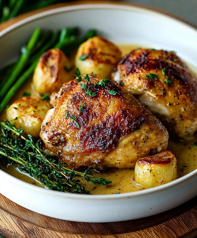 Poulet moutarde de Dijon