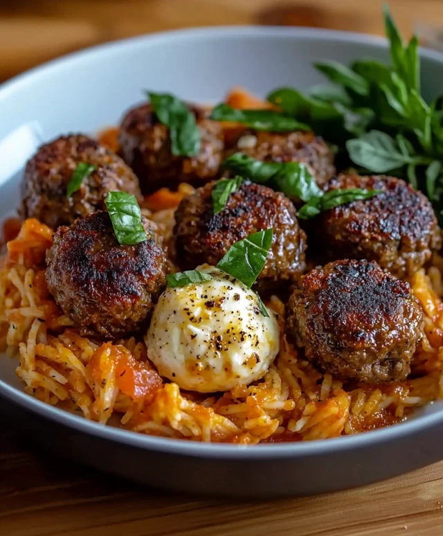 Boulettes de viande mozzarella