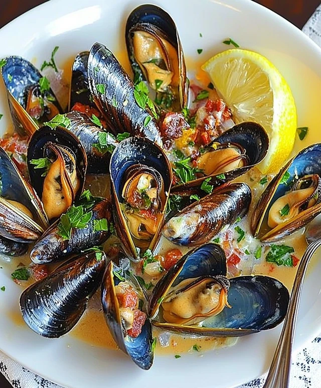 Moules vapeur citron moutarde