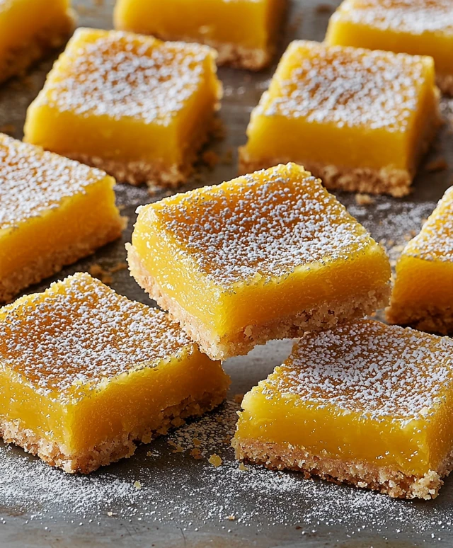 Barres au citron huile d'olive