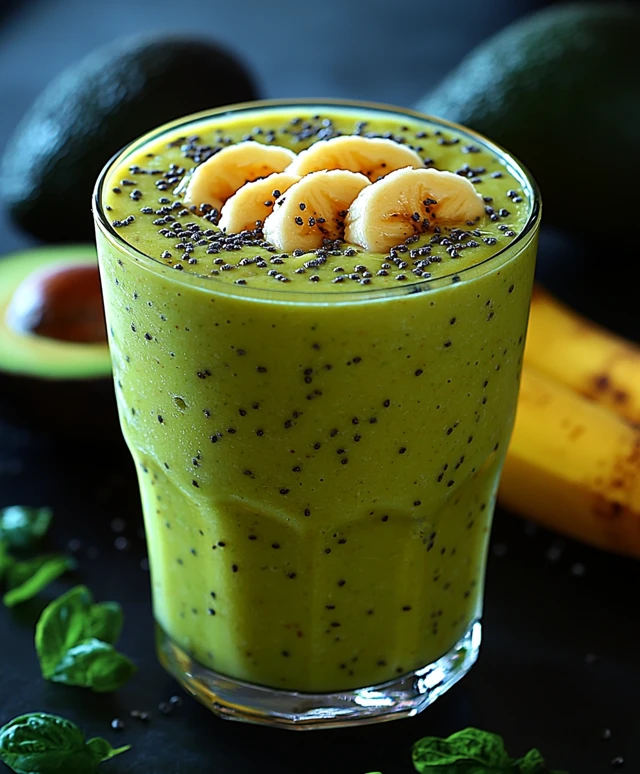 Smoothie avocat banane