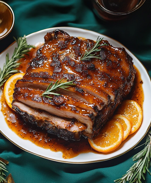 Rôti de porc à l'orange