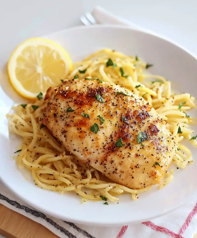 Poulet au poivre citronné