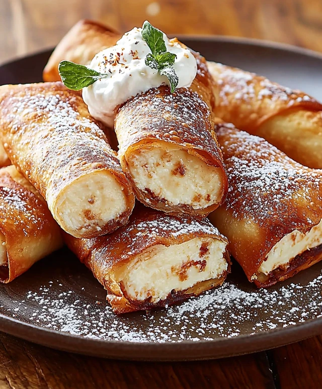 Rouleaux d'oeufs cheesecake
