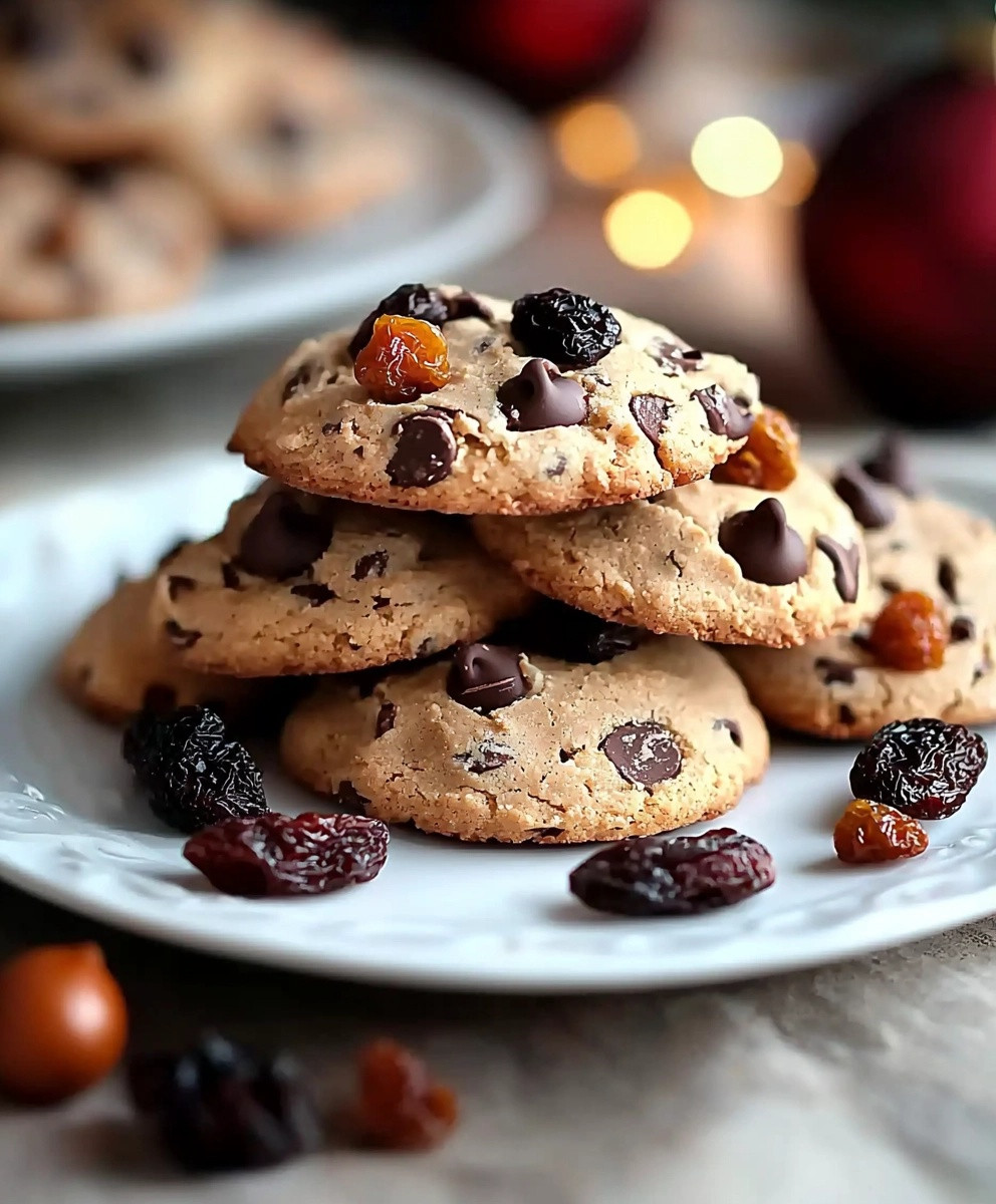 Cookies de Noël chocolat marrons