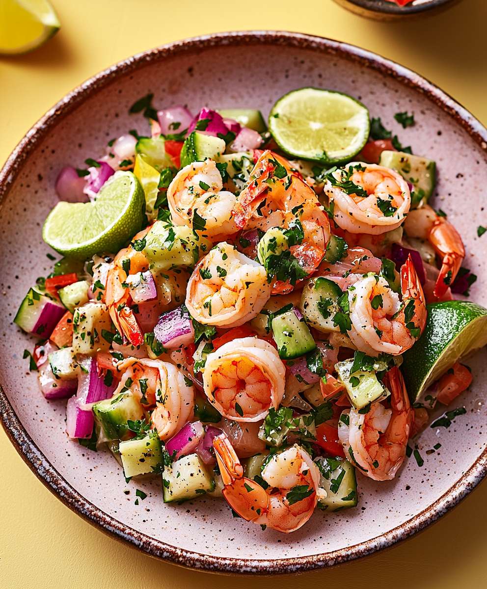 Ceviche de crevettes facile