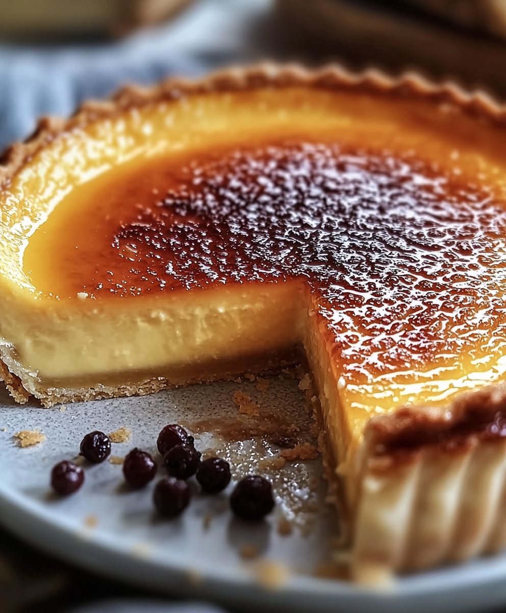 Tarte au flan onctueuse grand-mère