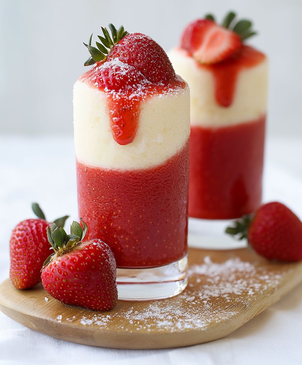 Coulée de lave fraises