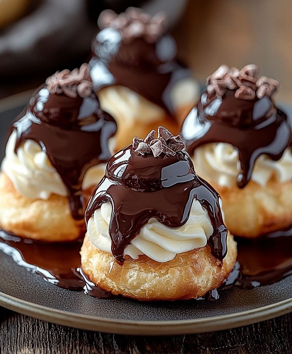 Profiteroles au chocolat