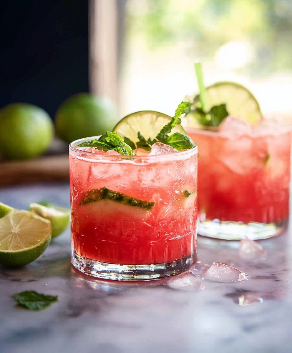 Cocktail pastèque limeade