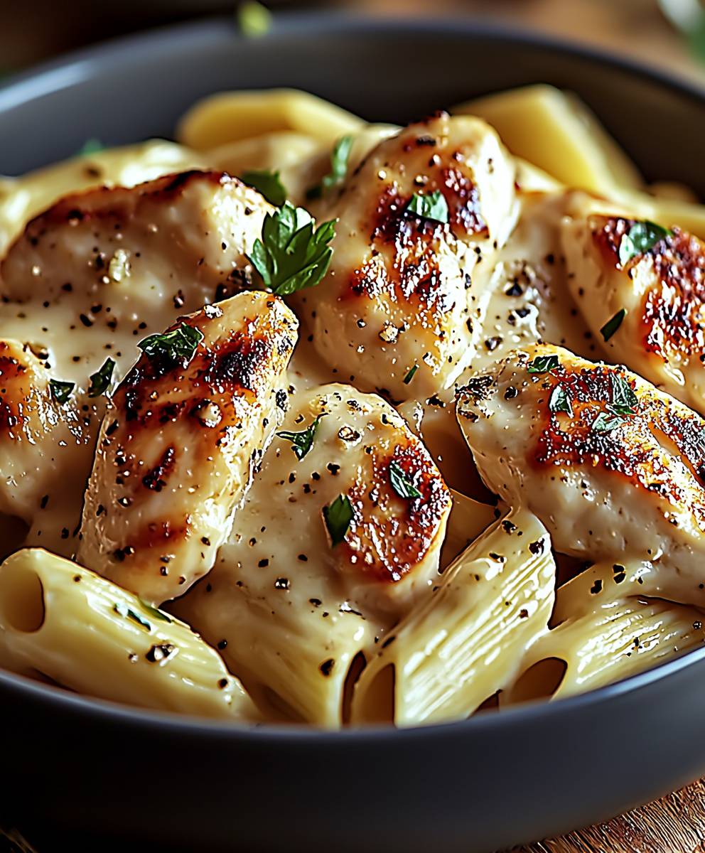 Pâtes au poulet Boursin