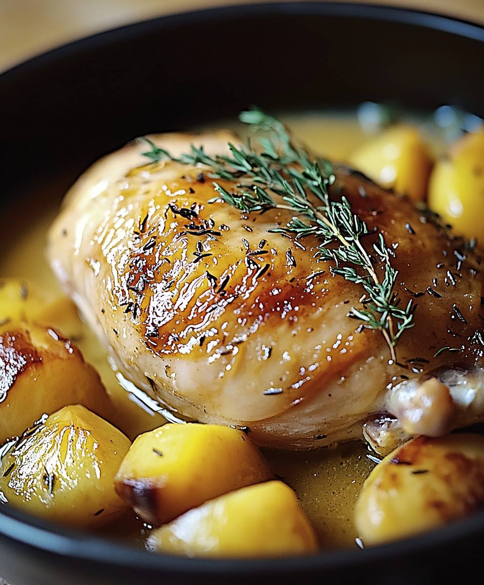 Poule au pot sauce poulette