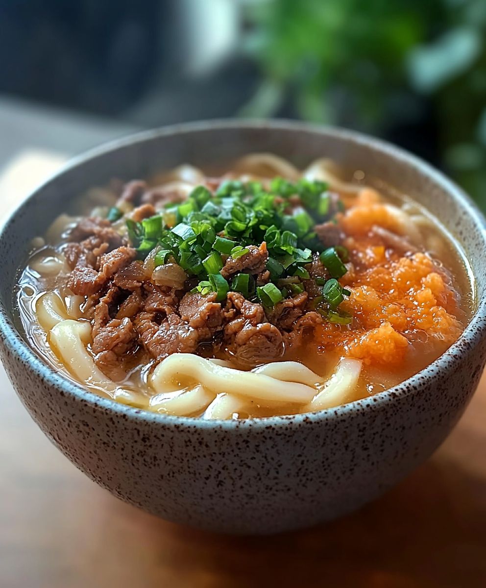Soupe nouilles udon boeuf