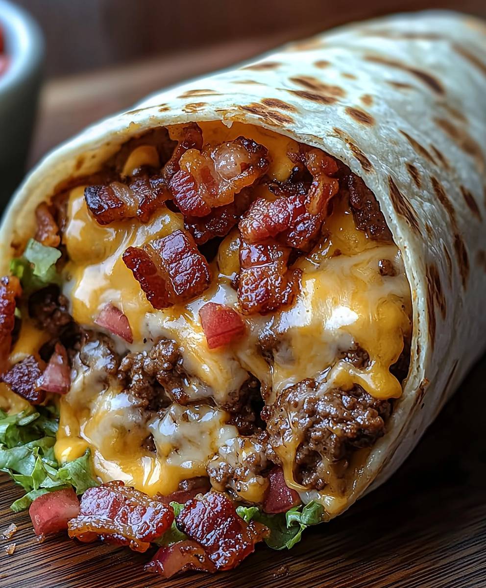 Burrito bacon cheeseburger