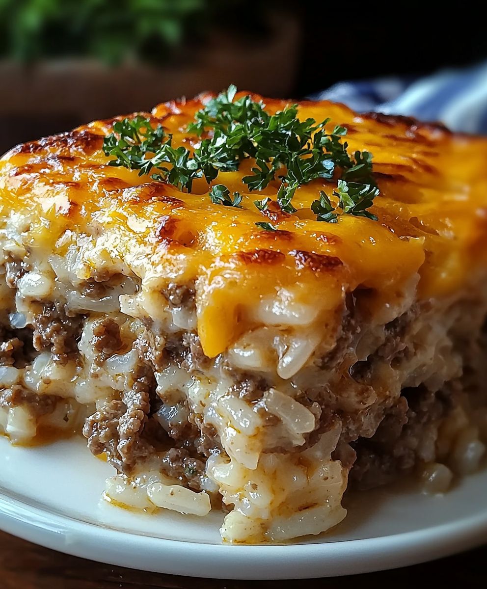 Casserole riz boeuf haché fromage