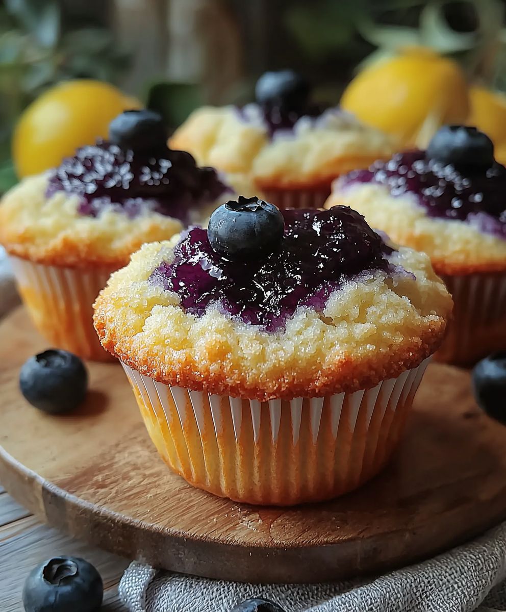 Muffins confiture myrtilles
