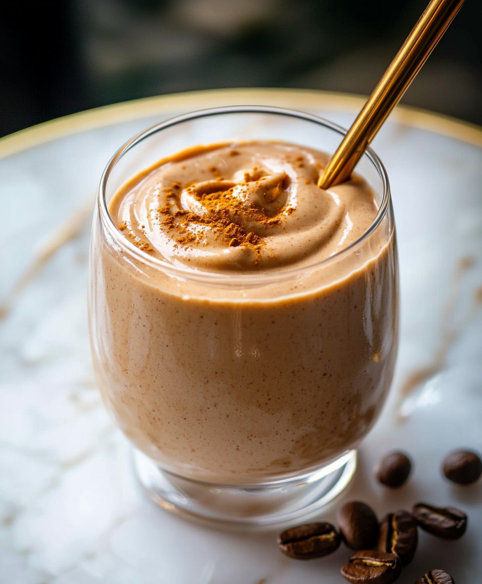 Smoothie café beurre de cacahuète