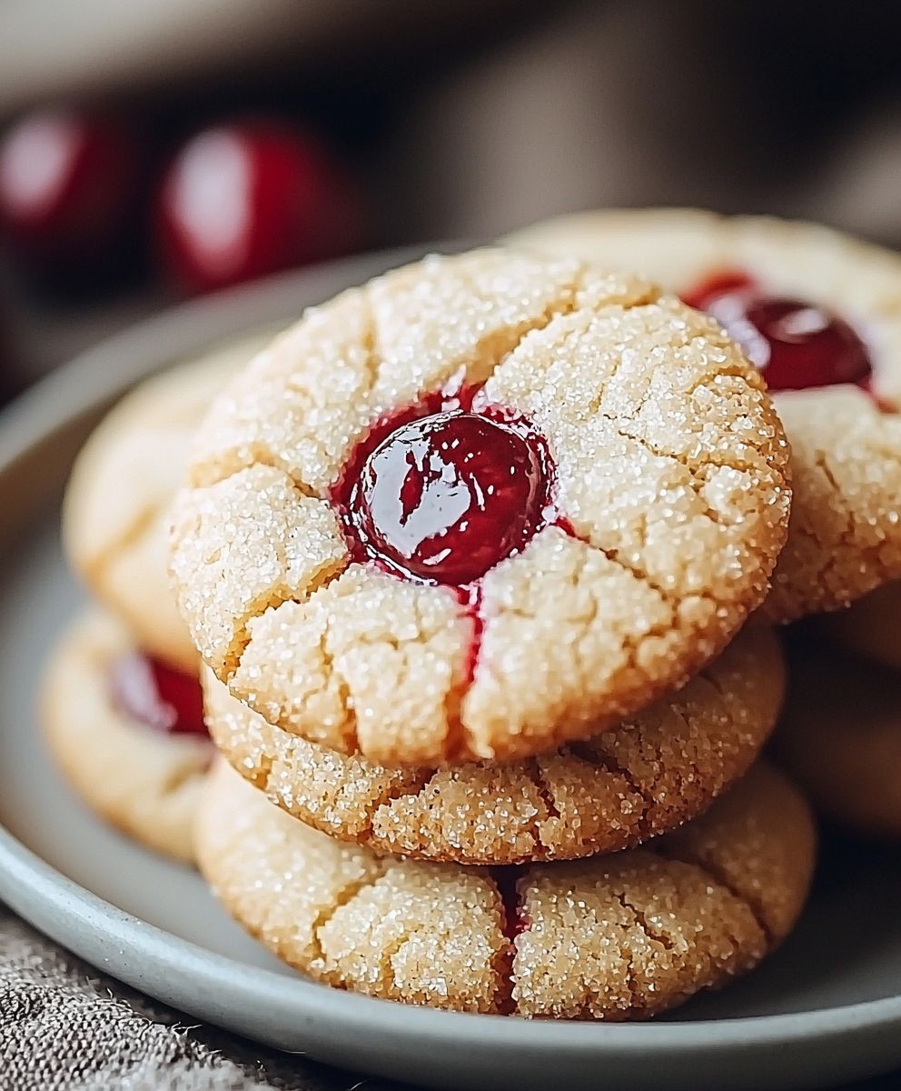 Biscuits cerises amandes