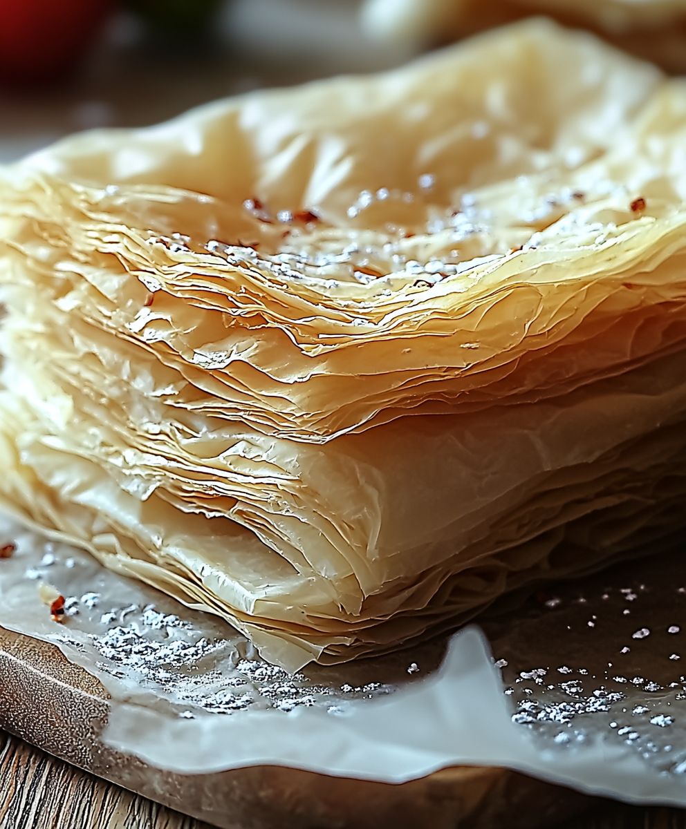 Pâte filo maison