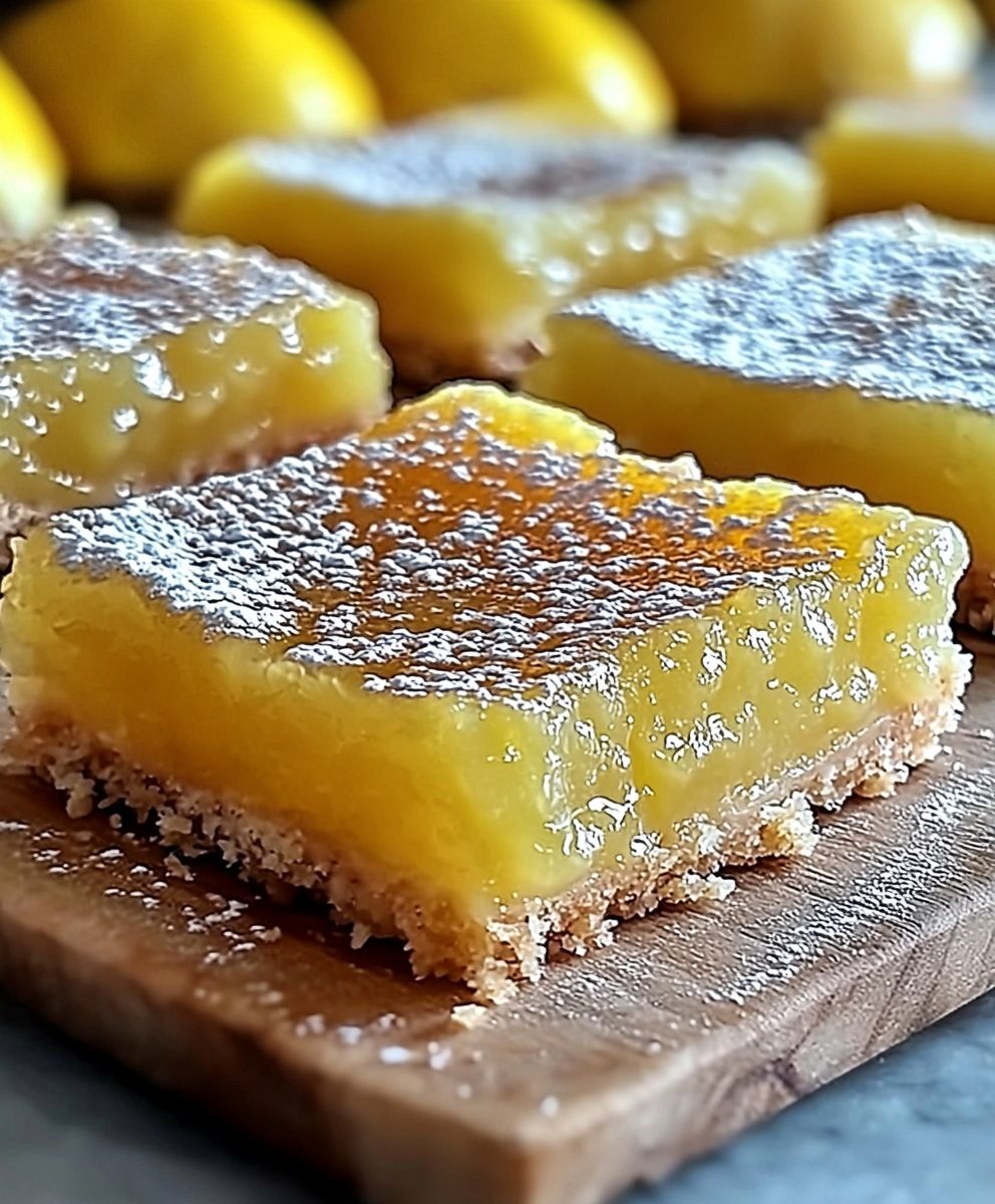 Barres citron 2 ingrédients