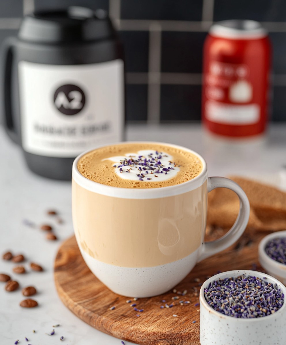 Latte vanille lavande maison