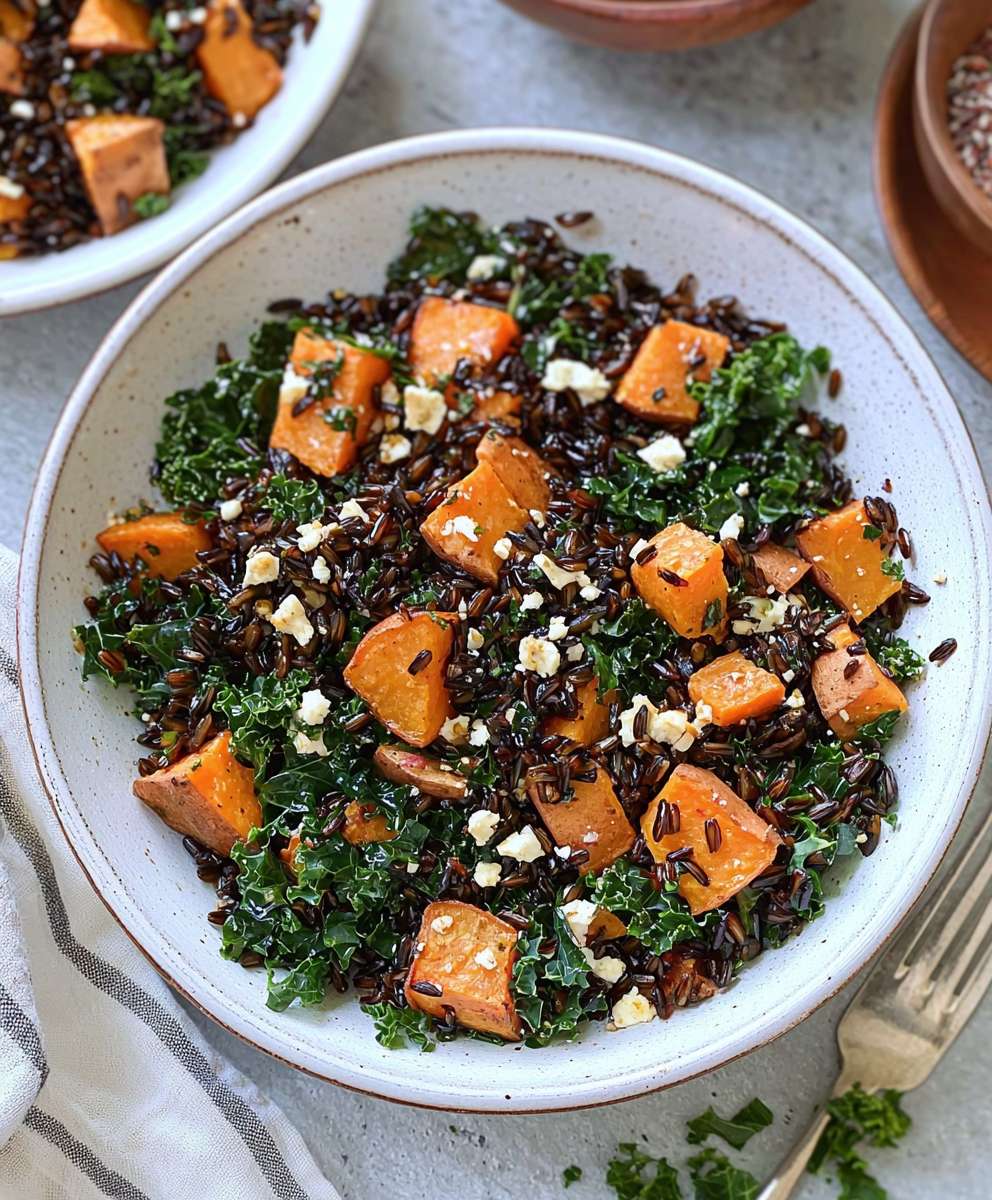 Salade de riz sauvage patate douce