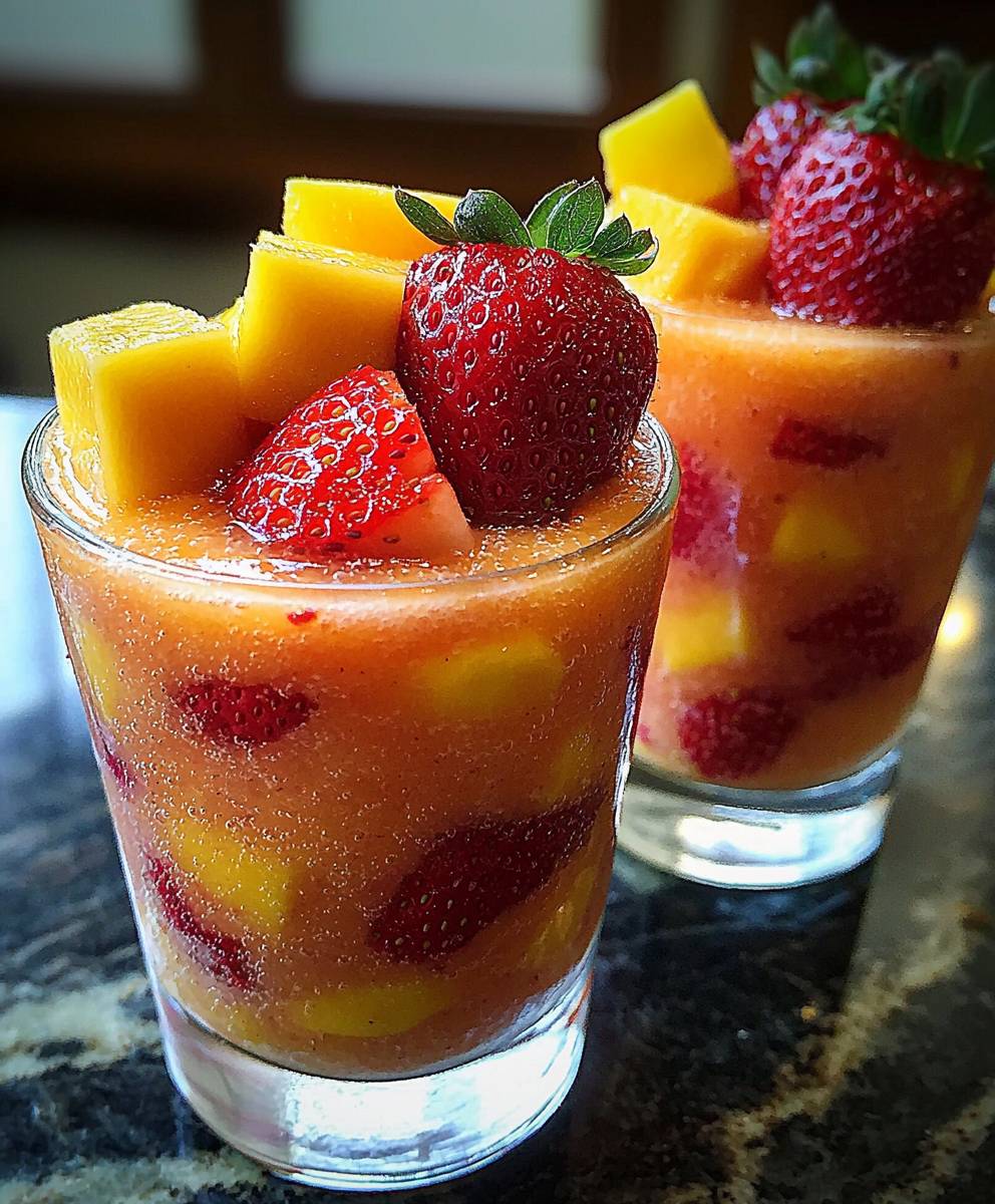 Panaché fraise mangue