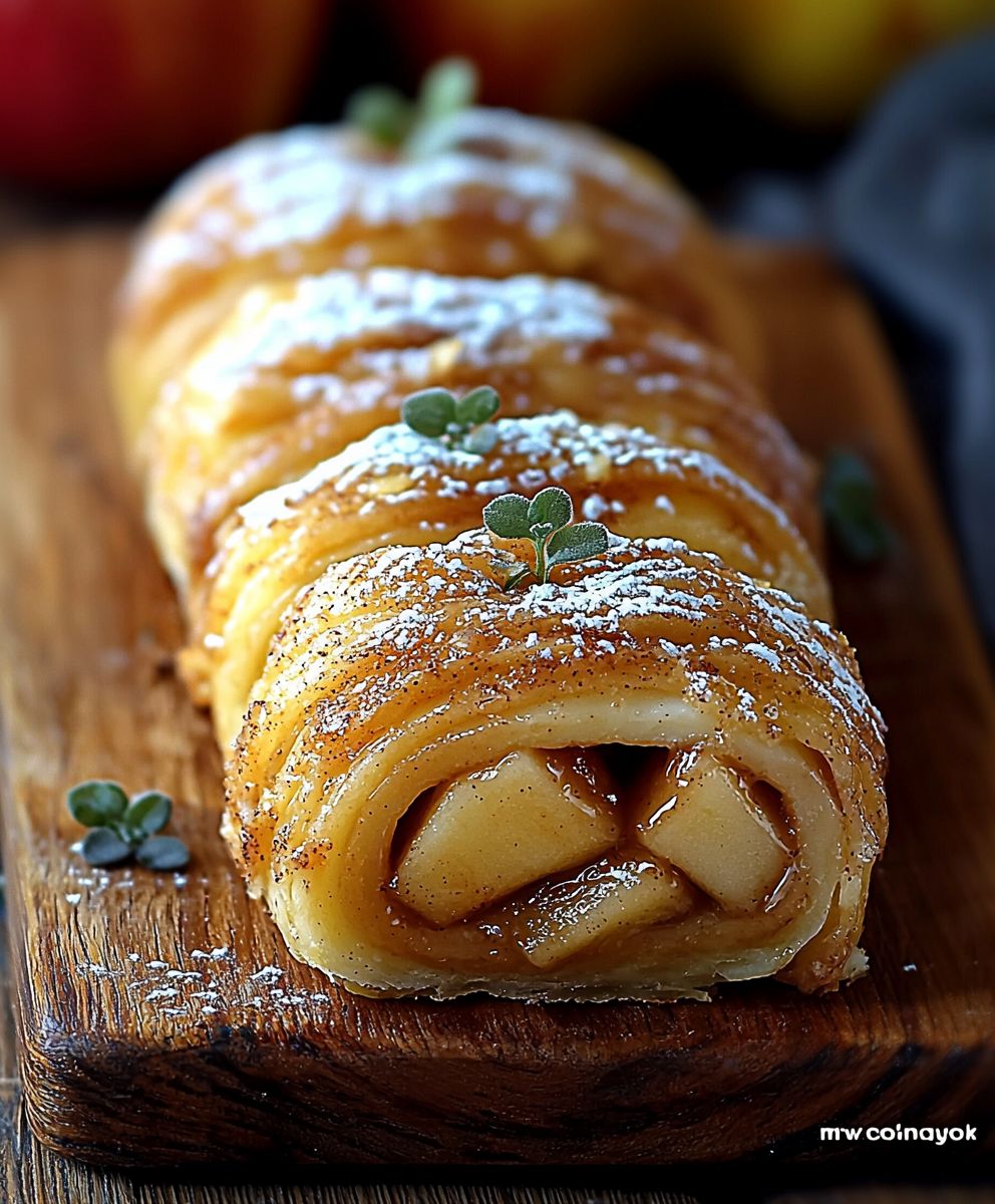 Roulés aux pommes et cannelle