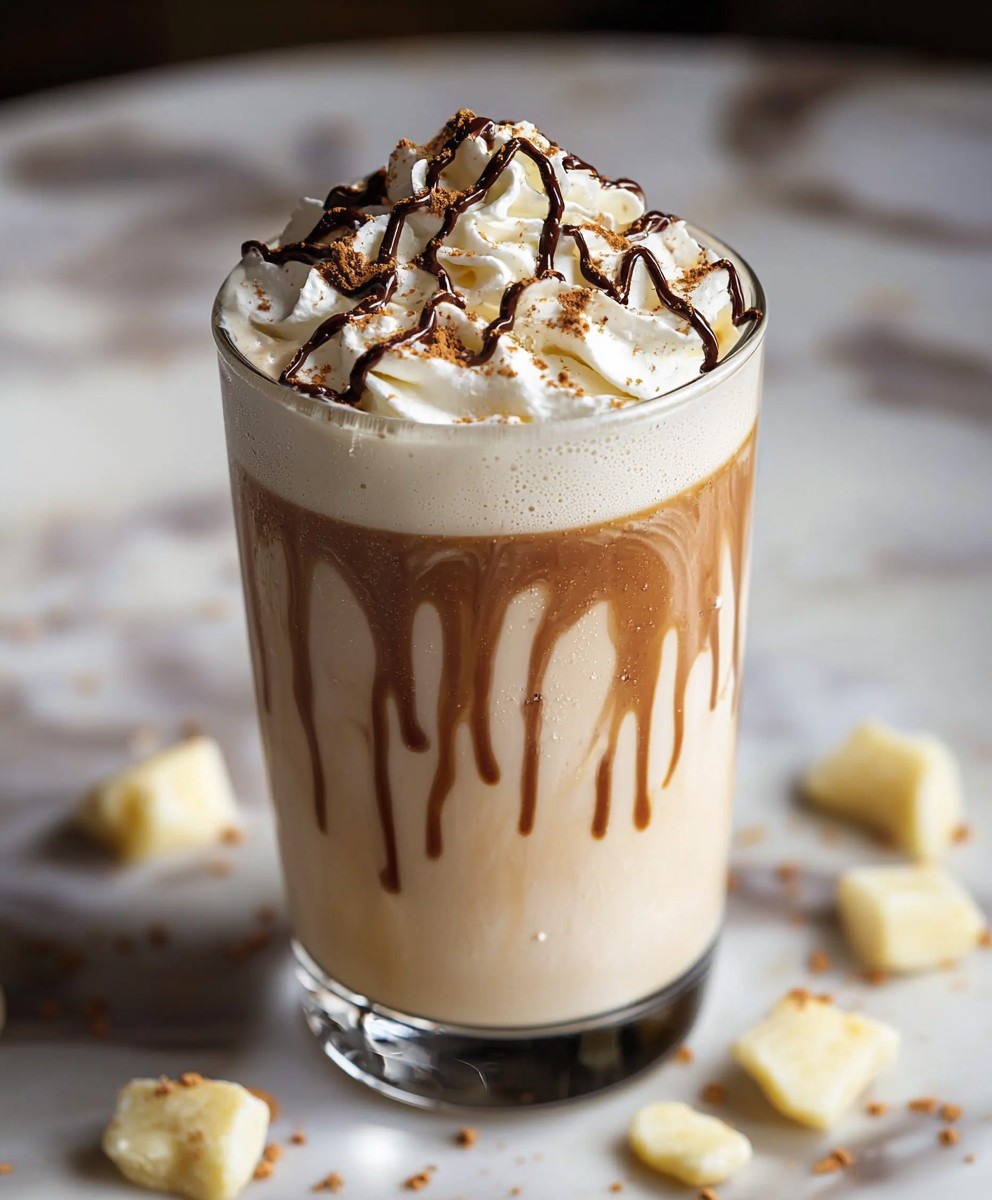 Café chocolat blanc surgelé