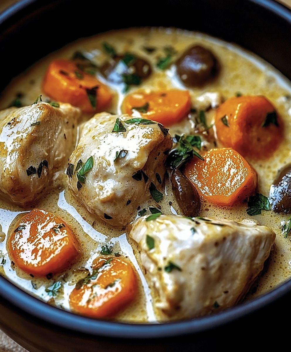 Blanquette poulet crémeuse Cookeo