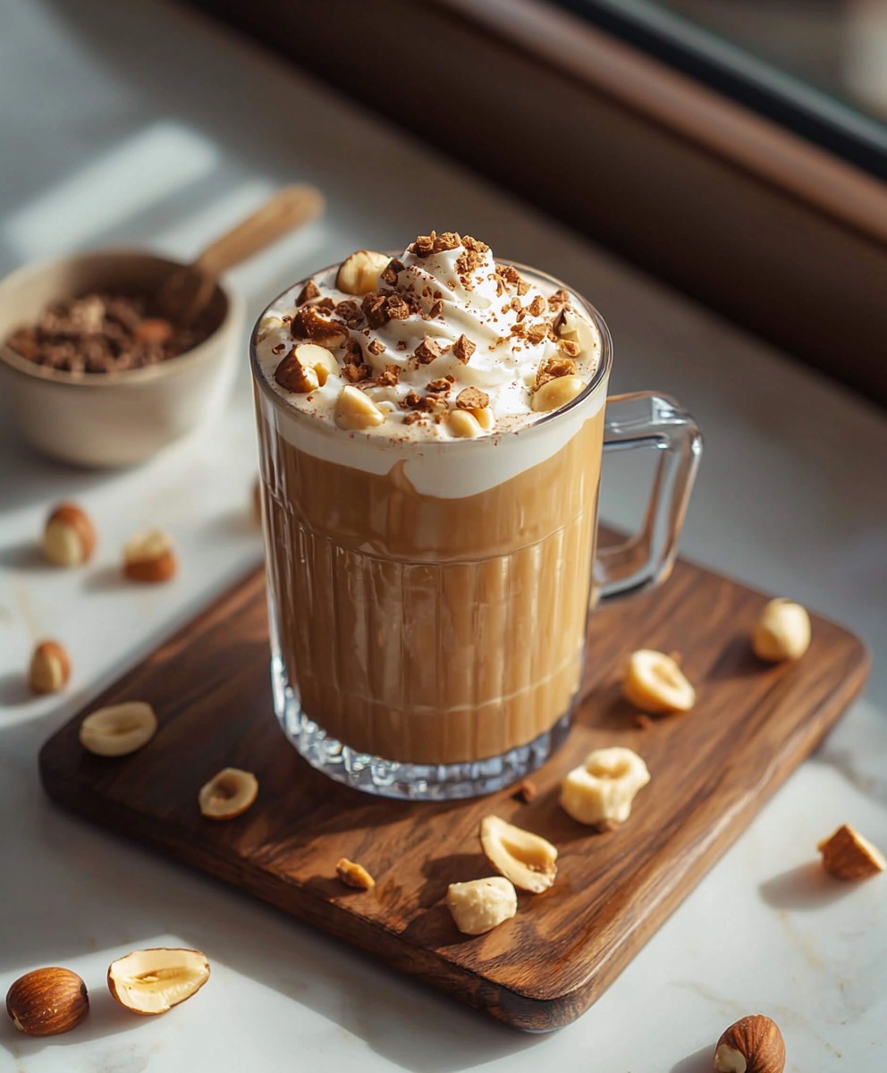 Café glacé crème noisette cétogène