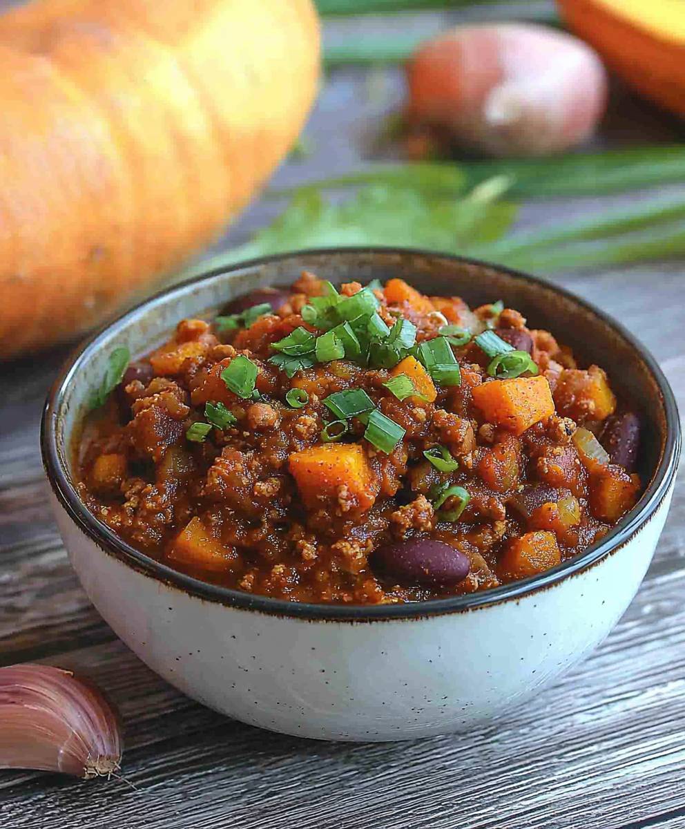 Chili courge musquée mijoteuse