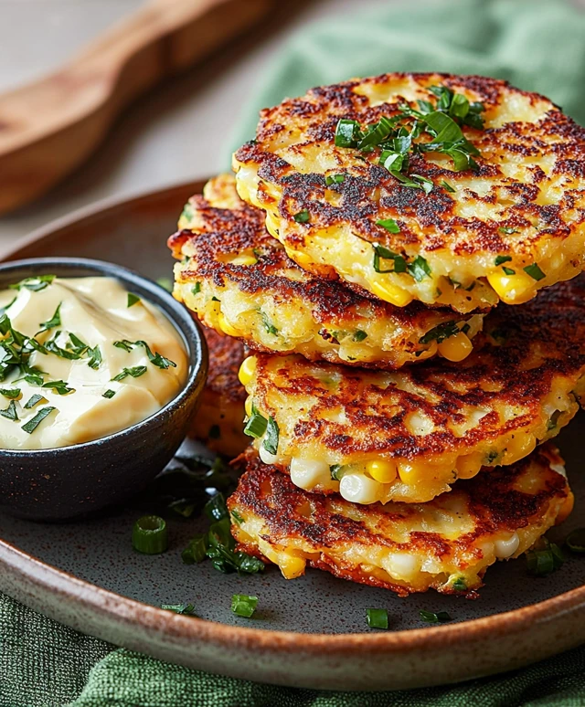 beignets de maïs doux haloumi