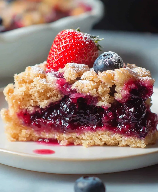 Gâteau fraises myrtilles