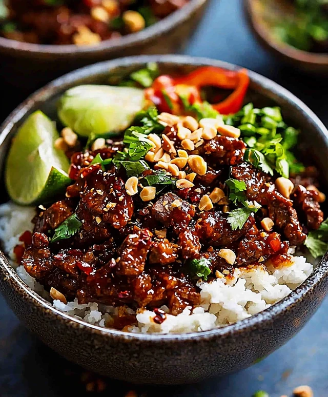 Bols de buf thaïlandais