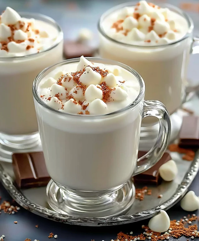 Chocolat chaud blanc