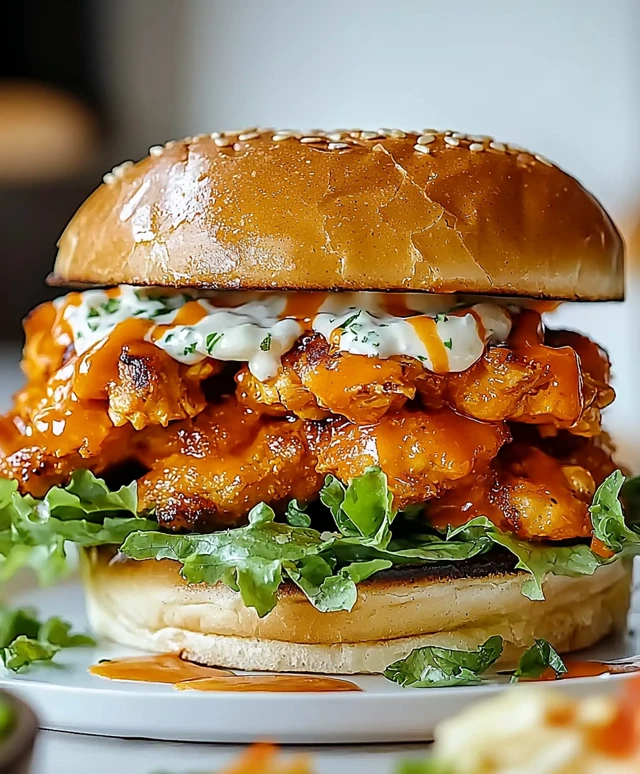 Sandwich au poulet Buffalo