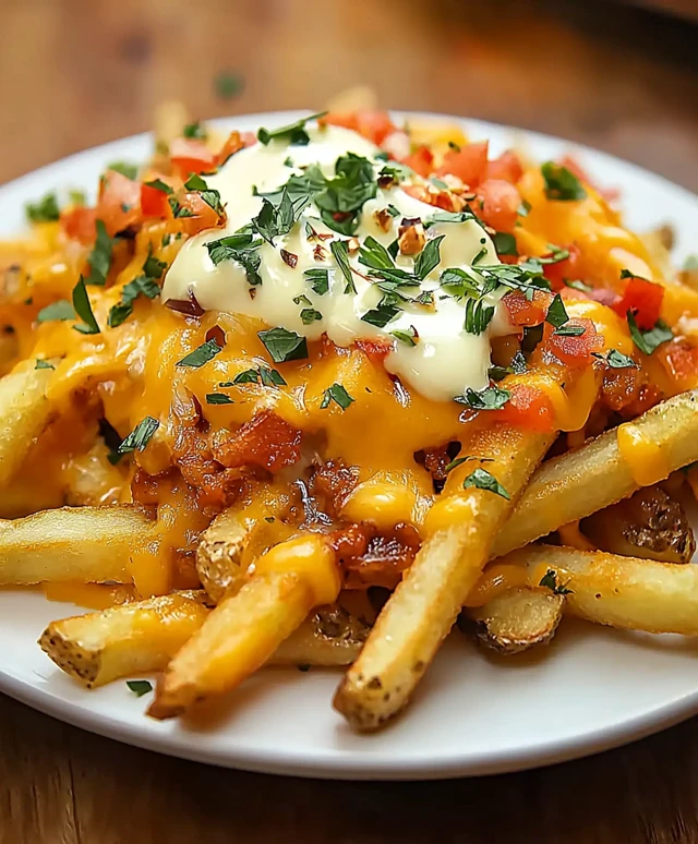 Frites au fromage nacho