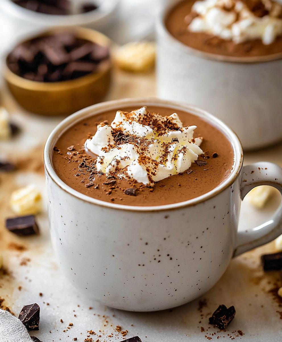 Chocolat chaud protéiné