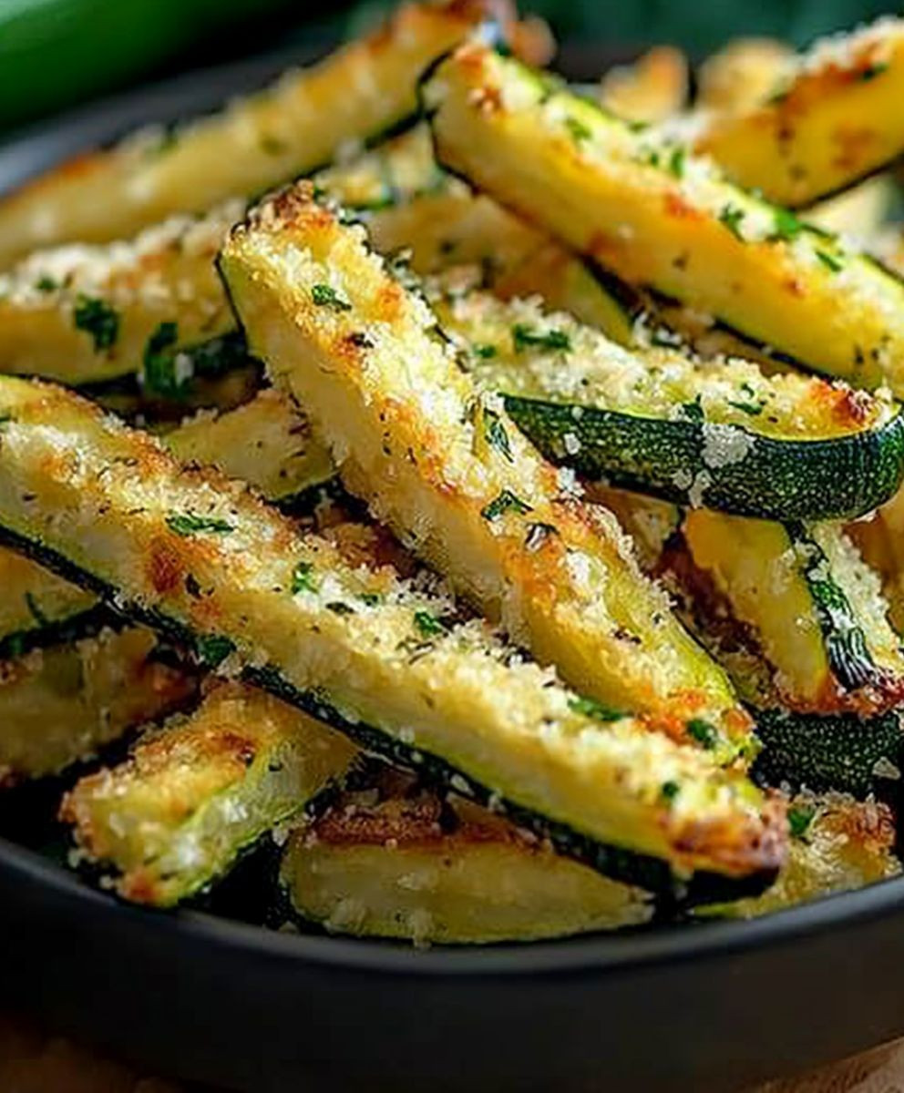 Frites de courgettes au parmesan