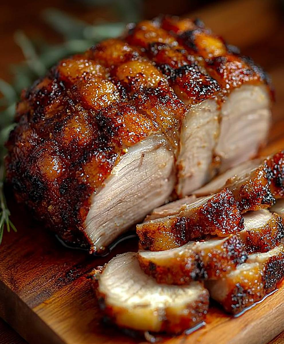 Rôti de porc croustillant