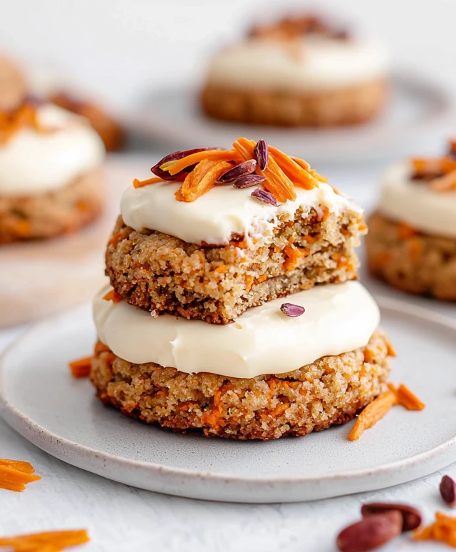 Biscuits végétaliens carottes