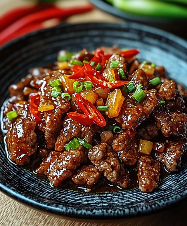 Buf croustillant au piment