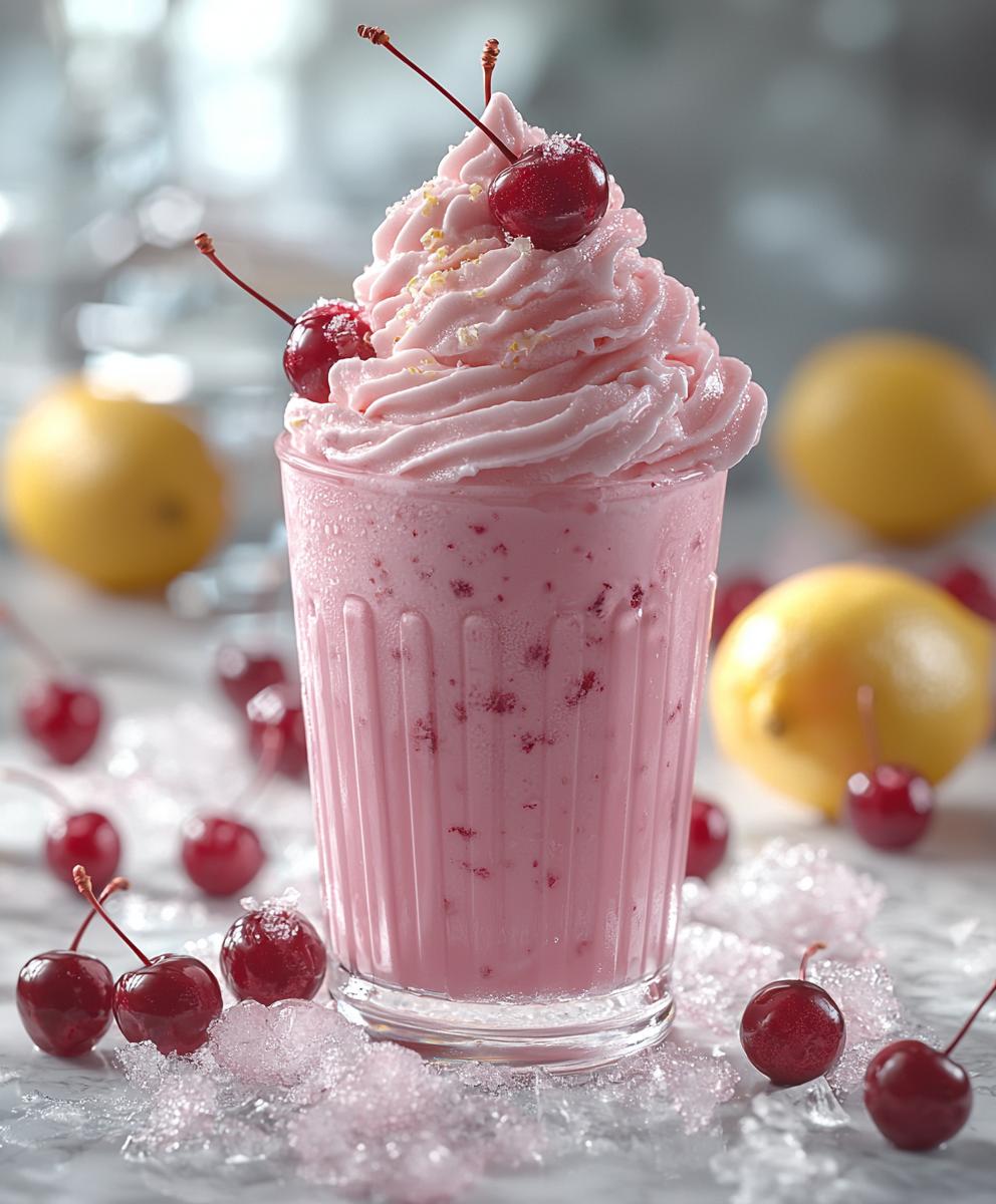 Limonade cerises glacées